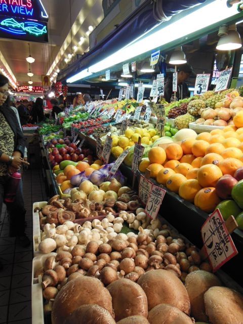 The Pike Market offers fresh, local produce and food year-round