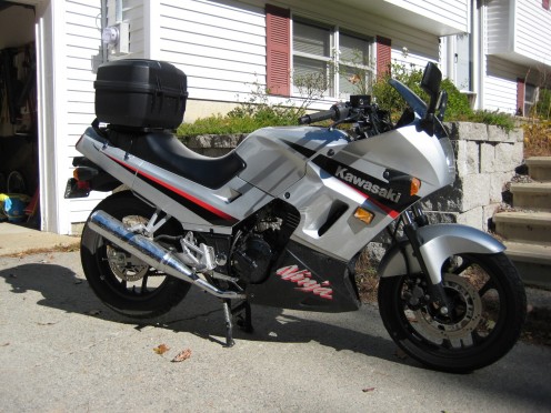 His 2005 Kawasaki Ninja 250