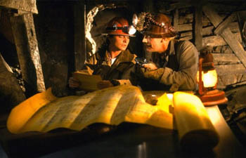 Doc and Marty in the mine