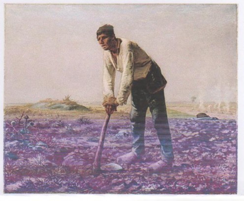  The Man with the Hoe, a painting by Jean-François Millet