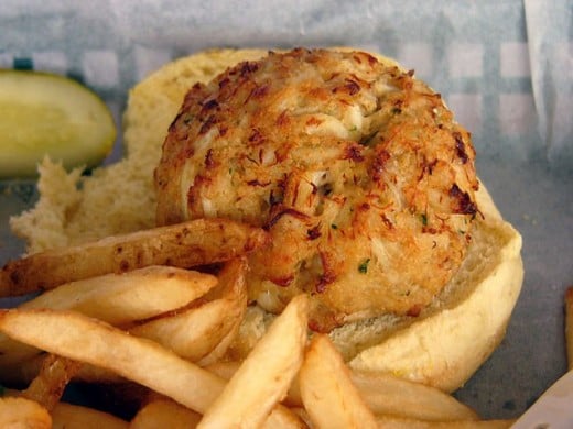 Not a Pappas crab cake, but a delicious crabcake regardless.