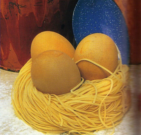 Pasta Easter Egg Nests