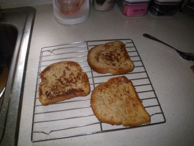 Eat it! And when done, save the extras for another day by cooling and storing.