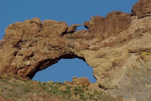 Another view, showing both the larger arch and the smaller arch, directly above it.