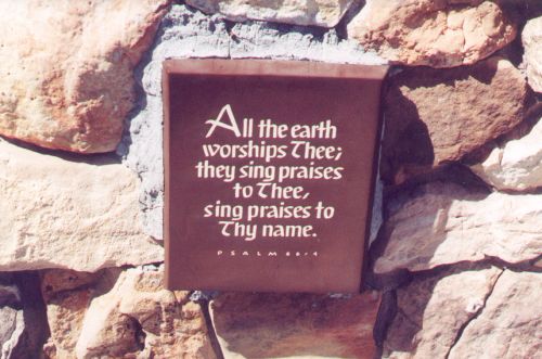 This plaque is near the entrance of a round building built centuries ago, which has been renovated into a visitor's center with outlooks. I love this plaque!