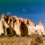 Grosvenor Arch. The cliffs must be at least a thousand feet high, I'm guessing.