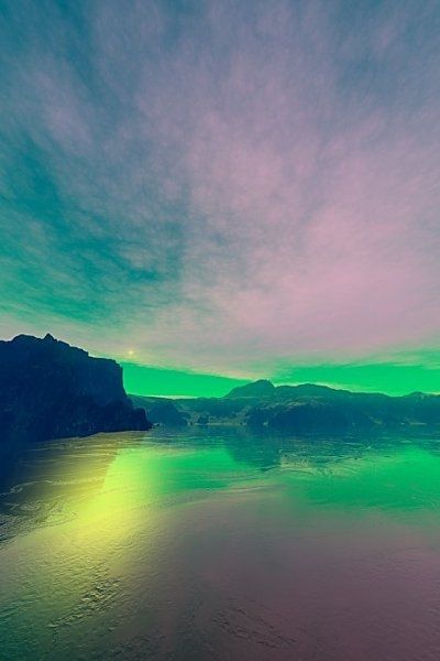 Pastel Fantasy - because I like pretty colors. Too bad earth scenes never look like this.
