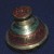 Brass bell with painted decorations Brass bell with painted decorations