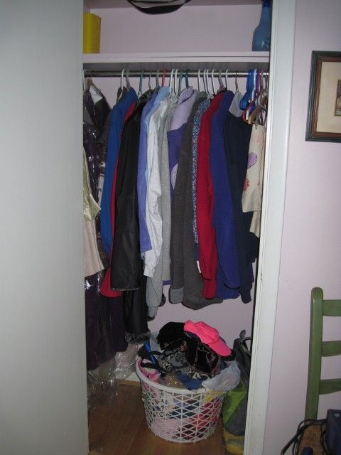 My newly organized closet (Photo property of author)