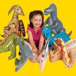 6 Inflatable Toy Dinosaurs