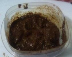 The finished masala paste.