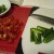 Cilantro, tomatoes, green chilies.
