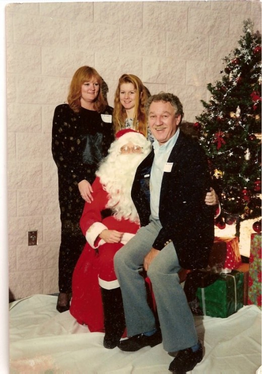 My mom, me , Santa and my stepdad