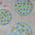 Dotted jar lids. This is such an easy craft that kids can do too.