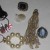Selection of costume jewelry for making keychains. Look for pieces that have a hole or loop for adding the key ring to. Selection of costume jewelry for making keychains. Look for pieces that have a hole or loop for adding the key ring to.