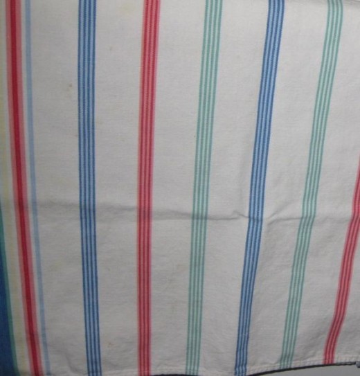 Striped vintage towel.