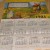 1981 vintage tea towel calendar