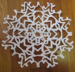 Step by Step Paper Snowflake Construction