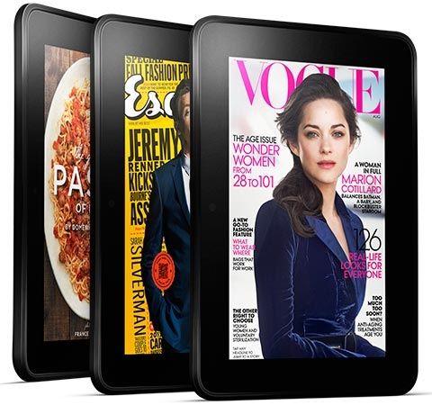 Enjoy books and magazines in brilliant color when you choose a Kindle Fire!