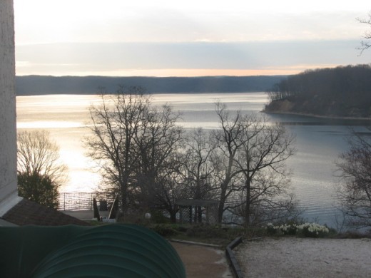 the early morning view from a very nice, clean, well kept, room at Kenlake Resort Hotel was a sight for sore eyes