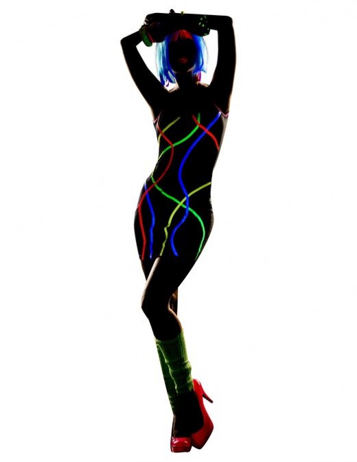 glow in the dark party wear