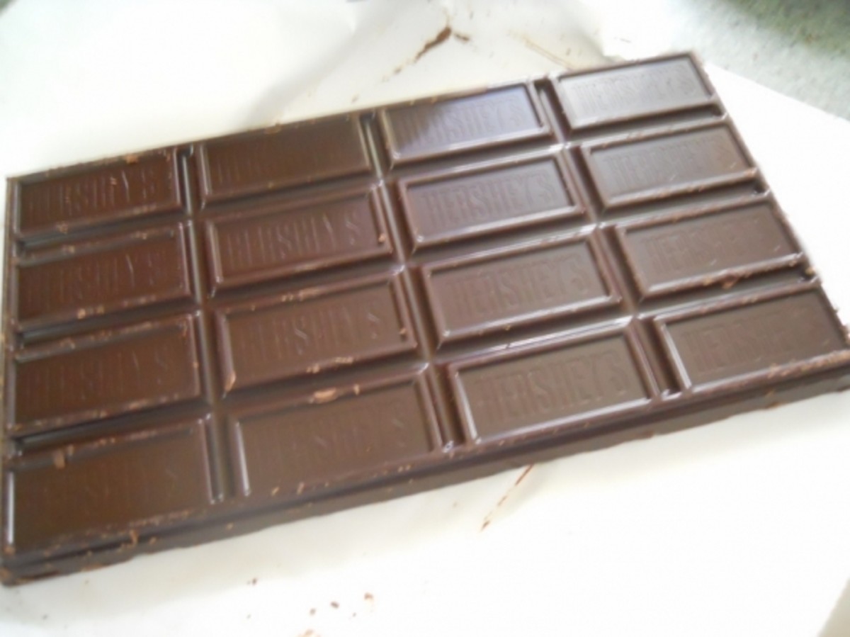 I use a large dark chocolate candy bar.