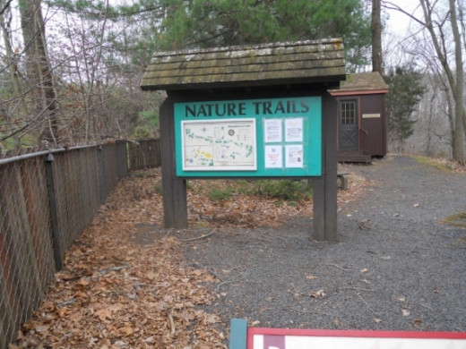 Here is the entrance to the walking path along the nature trail.