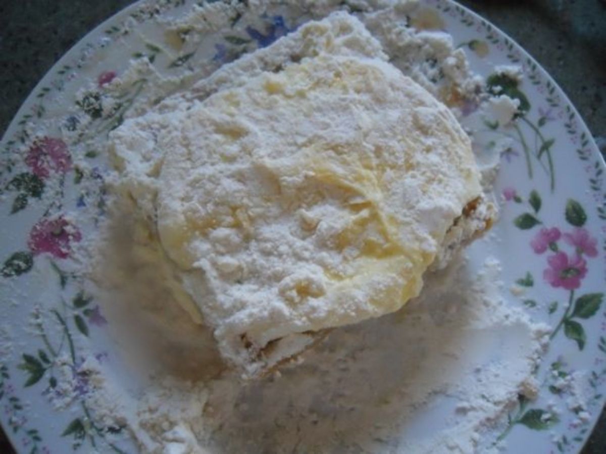 4. Dredge in a plate of flour