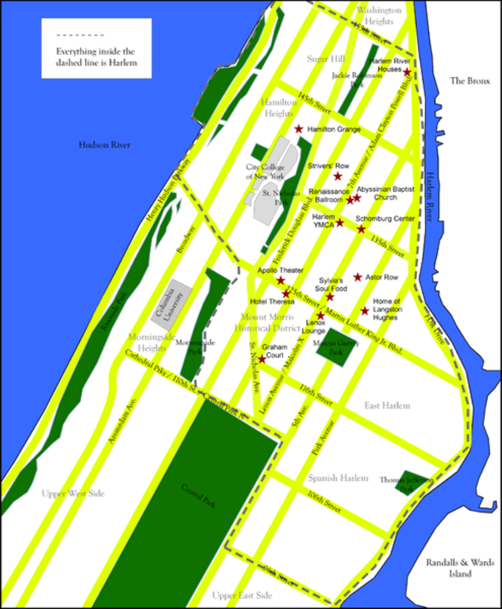 Map of Harlem