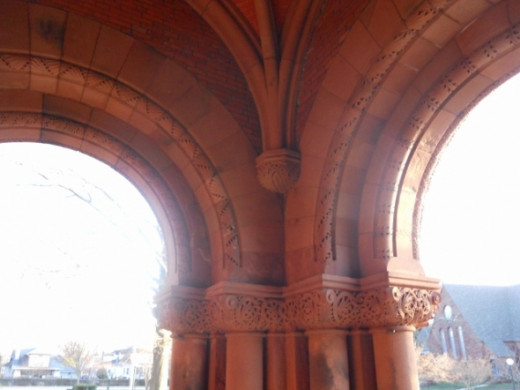 These are the archways over the main entrance