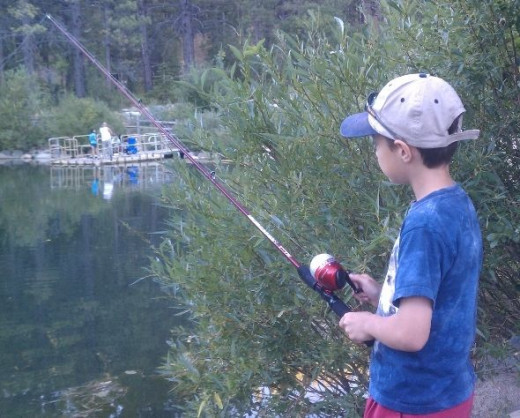 Fishing at Marilyn's Pond