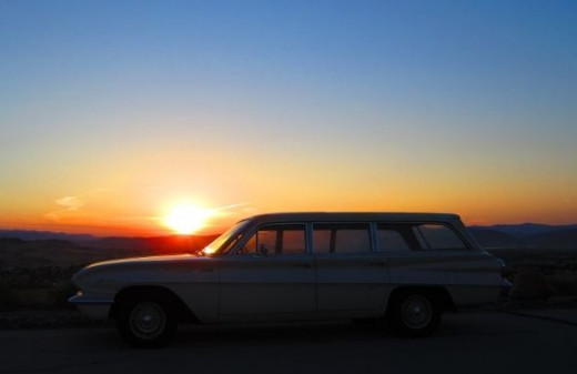 My Buick wagon at dawn