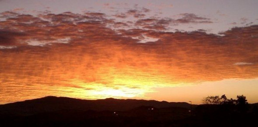 Beautiful sunrise over Sparks