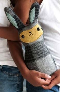 Make a Bunny from Repurposed Scarves