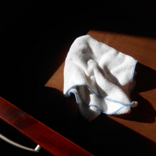 Dusting with Microfiber Cloth