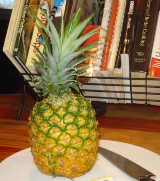 Prepare fresh pineapple
