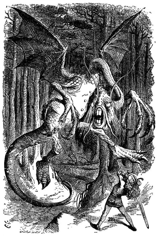 The Jabberwock from Alice in Wonderland.