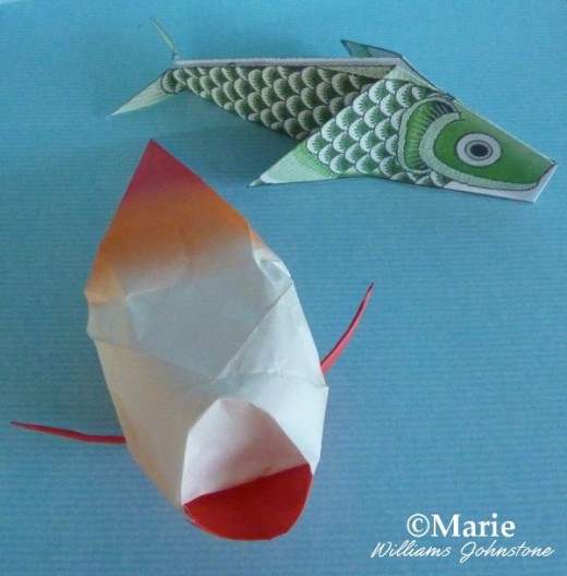koi origami fish
