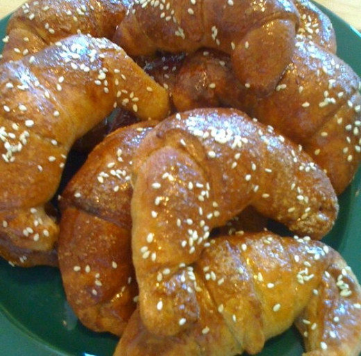 These crescent-shaped buns were a hit at a family brunch, and took only a few minutes to shape