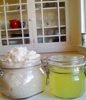 Greek-style yogurt and whey, ready to eat or refrigerate