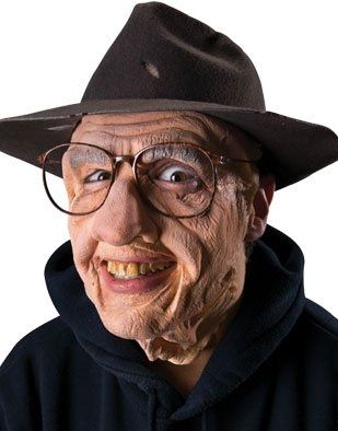 This is a terrific old man look that you can achieve through a latex face kit. 