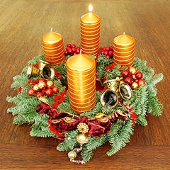 Celebrate with an Advent wreath.