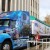 This photo shows what a long trailer is needed to haul the 80+ foot Capitol Christmas tree.