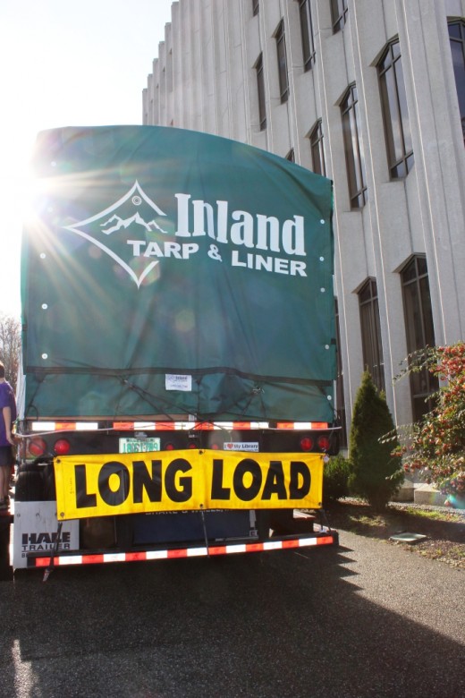 Goodbye to the Capitol Christmas Tree as it continues its journey to Washington, DC.