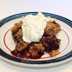 Blue berry crumble