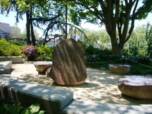 Rocks and Poets Garden - a place to contemplate