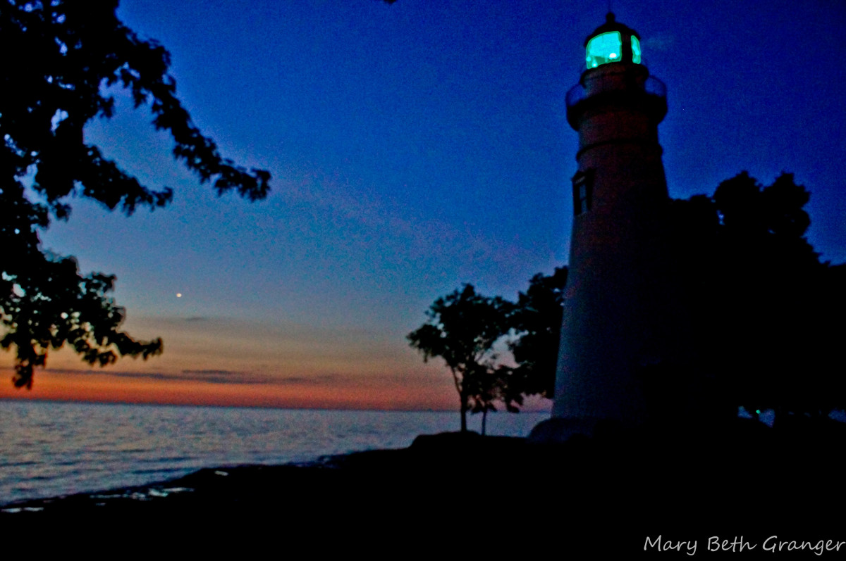 The lighthouse at 5 a.m.