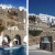 Two views of our hotel, the Kouros Hotel. My room was the blue doors with the stone balcony halfway up on the right. Lots of steps!