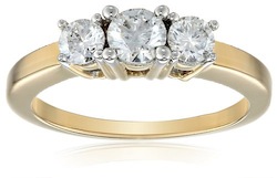 3 Stone engagement ring on Amazon