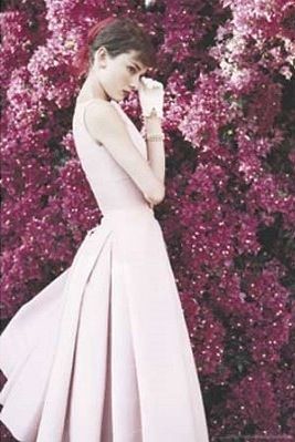 Audrey Hepburn in Pink